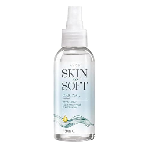 Image of Avon Skin So Soft Dry Oil Spray 150ml | Locks in Moisture | Formulated with Jojoba Oil and Vitamin E | Quick Dry Formula | Cruelty Free,Clear