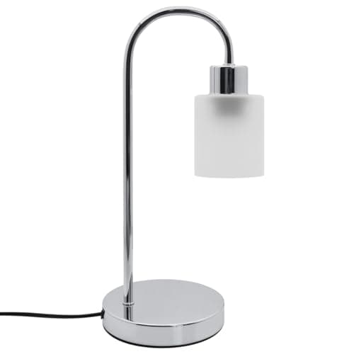 Image of E27 1 Light Chrome Table Lamp Frosted Glass Lamp Shade T507