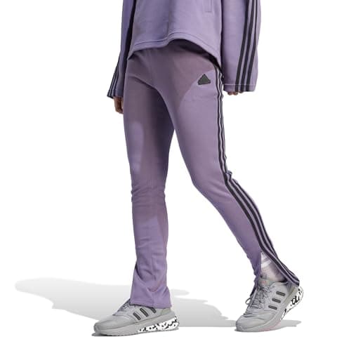 Image of adidas Womens Fi 3S Skin Pants Purple XS