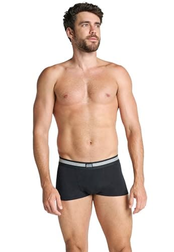 Image of Jockey Men's Cotton Stretch Short Trunk - 3 Pack, Black, 2XL