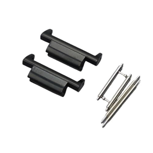 Image of PNMNZTPAP 22mm Metal Watch Adapter Fit For Casio G-SHOCK Dw5600 Dw6900 Watchband Connector Black Silver Refit Accessories Watch clasp(Black)