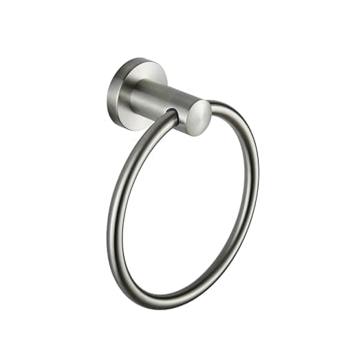 Image of BGL Brushed Towel Ring, 304 Stainless Steel Towel Rail Ring, Wall-mounted Towel Ring for Bathroom