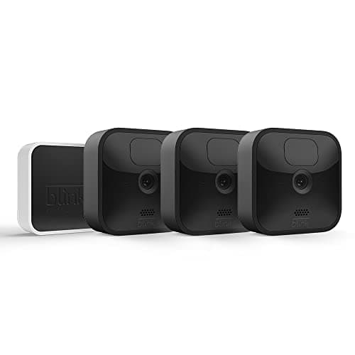 Image of Blink Outdoor with two-year battery life | Wireless HD smart security camera, motion detection, Alexa enabled | 3-Camera System with Sync Module