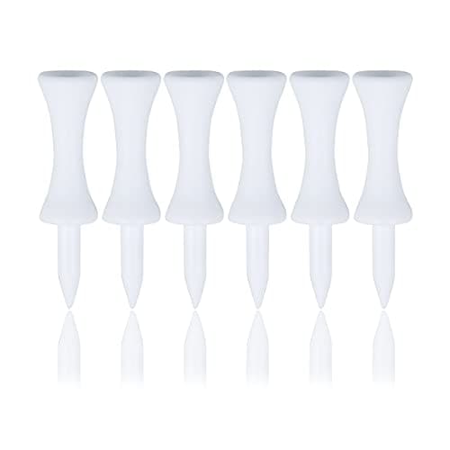 Image of Zivisk White Golf Tees Plastic 51MM Castle Golf Tees 2 inch 100 Count