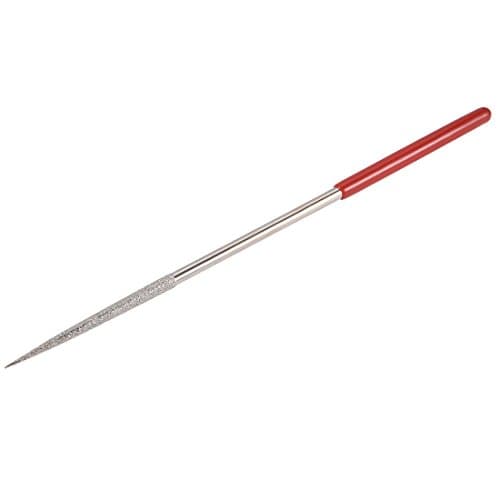 Image of Sourcingmap 4mm x 160mm Round Diamond Needle File 150 Grit for Metal Glass Stone