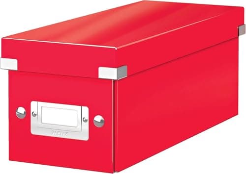 Image of Leitz WOW Storage Box, Red Storage Box, Click and Store Range, 60410026