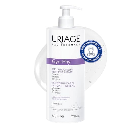 Image of Uriage Gyn-Phy Refreshing Intimate Cleansing Gel 500ml - Cleanses and Preserves Natural Balance - Physiological pH and Glyco-Gyn Complex - Floral Fragance