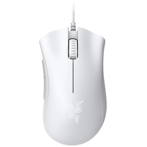 Image of Razer DeathAdder Essential (2021) - Wired Gaming Mouse (Optical Sensor, 6400 DPI, 5 Programmable Buttons, Ergonomic Form Factor) White