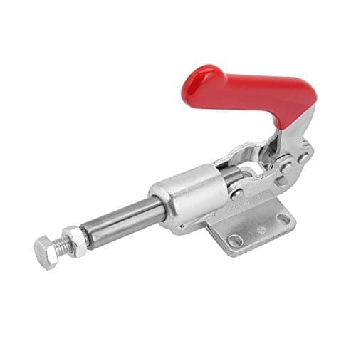 Image of Vistreck Iron Galvanized Quick Fixed Toggle Clamp - Push-Pull Action Hand Tool for Sheet Metal & Circuit Boards (GH-36010)