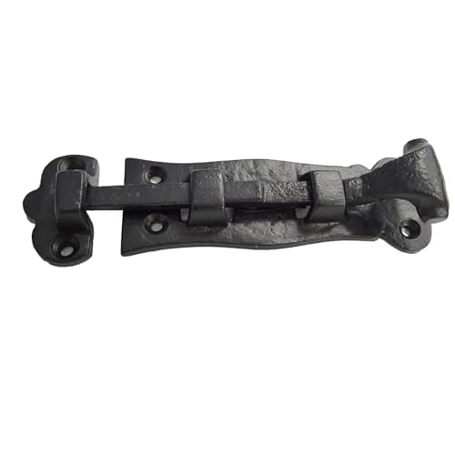 Image of Keypak Tower Bolt, 125mm, Antique Black Traditional Security Lock, 45kg Vertical Capacity