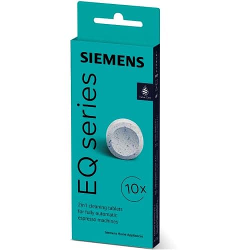 Image of Siemens TZ80001B Cleaning Tablets EQ Bean to Cup Coffee Machines, White (Packaging may vary)