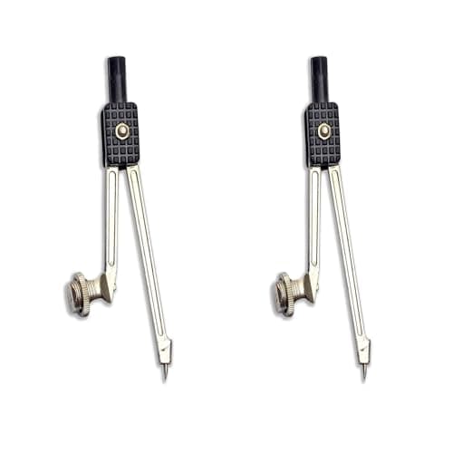 Image of Liquidraw Metal Compass & Pencil Holder - 11 cm (Pack of 2) | Ideal for Maths & Geometry | School Student Essential | Professional Quality, Great for Technical Drawing | Accurate Radius Adjustment