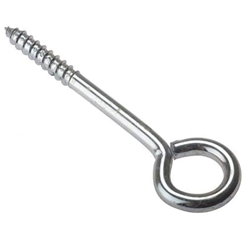 Image of fiXte® 75mm BZP (3 inch) Steel Screw in Vine Eyes - Pack of 40 - Silver