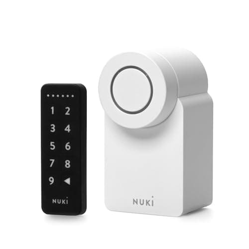 Image of Nuki Smart Lock Go (2025) with Bluetooth, WiFi & Matter, Electronic Door Lock Turns Smartphone into a Key, Easy retrofit Installation Without Cylinder Change – Smart Lock INKL. Keypad