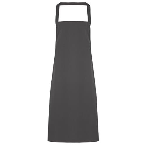 Image of Premier Ladies/Womens Slim Apron (no Pocket) / Workwear (One Size) (Dark Grey)