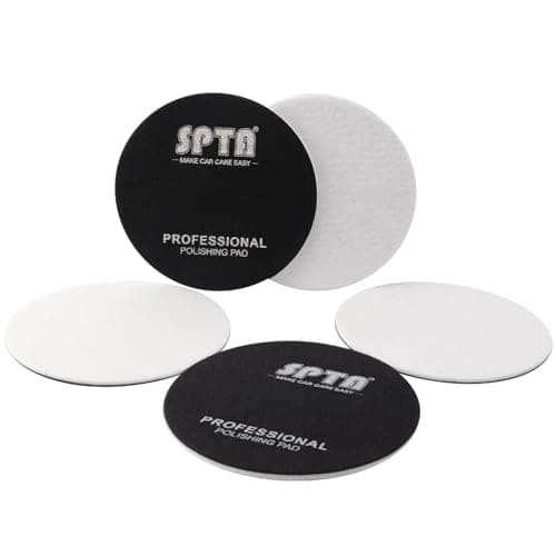 Image of Glass Polishing Pad, SPTA 3 Pcs(150mm) Glass Scratch Removal Kit, Car Felt Polishing Buffing Pad for Correct Damaged Window, Provide Convenience for Cleaning