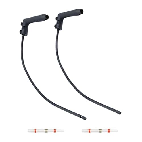 Image of Pair of 1 Pin Connector Glow Prewired Plug for Renault Seat Skoda Volvo VW 55200755 with with 2pcs Heat Shrink Solder Seal Butt Splice Connectors