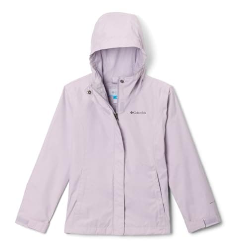 Image of Columbia Youth Girls Arcadia 2 Jacket, Waterproof Rain Jacket, Lavender Pearl, L