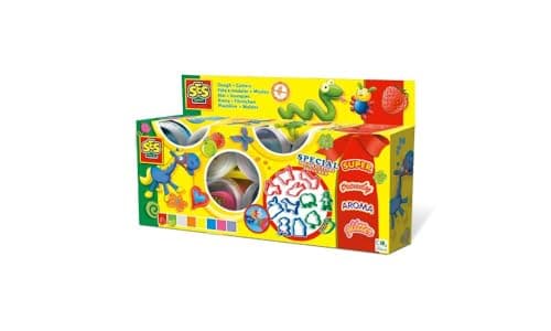 Image of SES Creative 00498 Children's Claymania Super Clay and Cutters Set, Mixed