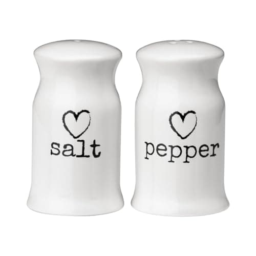 Image of Premier Housewares White Marble Salt And Pepper Set Natural Marble Monochrome Design Carved Details Sleek Chrome Lids Spice Shakers Set Of Two 6 x 10 x 6 cm
