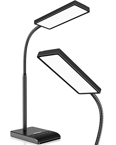 Image of LEPOWER LED Desk Lamp, 800LM for Home Office, 12W Reading, Eye-Caring Desk Light, Touch Table Lamp, Gooseneck Lamp, 50 Lighting Modes, Bright Desk Lamps for Bedroom, Study Room