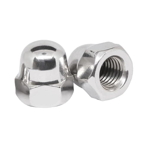 Image of BACSHBY 10 Pcs M10 Dome Cap Nuts, Stainless Steel 304 Acorn Dome Head, DIN 1587 Thread Hex Cap Nuts for Industry, Furniture, Motorcycle, Fastening