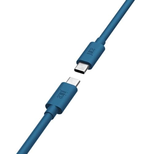 Image of Juice USB-C to USB-C Cable 2m Braided, Fast Charging & Sync Lead – Long Durable Type-C Charger for iPhone 17/17 Pro / 17 Pro Max, Samsung Galaxy S25 Ultra / S24, Pixel 9, iPad & More – Navy