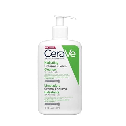 Image of CeraVe Cream-to-Foam Cleanser with Amino Acids for Normal to Dry Skin 473ml