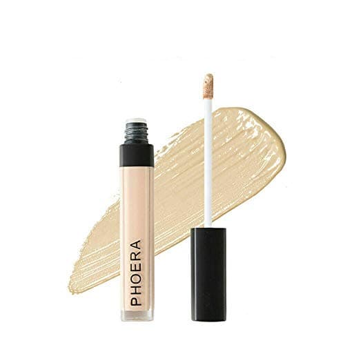 Image of Phoera Full‑Coverage Matte Liquid Concealer – Waterproof, Oil‑Free Camouflage for Dark Circles, Acne Scars & Under‑Eye (101 - Light)