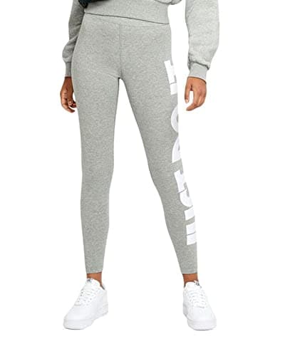 Image of Nike CZ8534 W NSW ESSNTL GX HR LGGNG JDI Leggings Women's dk Grey Heather/White L-S