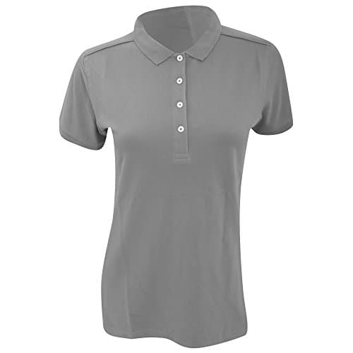 Image of Russell Womens/Ladies Stretch Short Sleeve Polo Shirt (M) (Light Oxford)