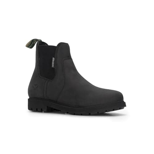 Image of Hoggs of Fife Northumberland II Water Resistant Ladies Dealer Boot/Classic Chelsea Boots Waterproof Lining (Black 36, 3 UK)