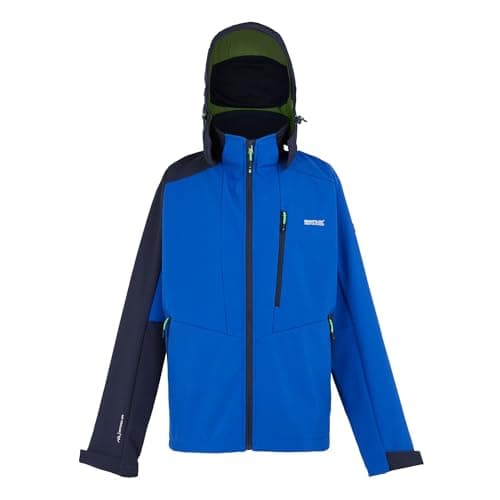 Image of Regatta Mens Hewitts X Full Zip Hooded Softshell Jacket, Waterproof, Windproof, Stretchable & Detachable Hood - Perfect for Outdoors, Walking, Hiking & Camping