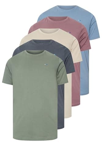 Image of BadRhino Big & Tall 5 Pack & Purple Core T-Shirts - Men's - Plus Size Curve