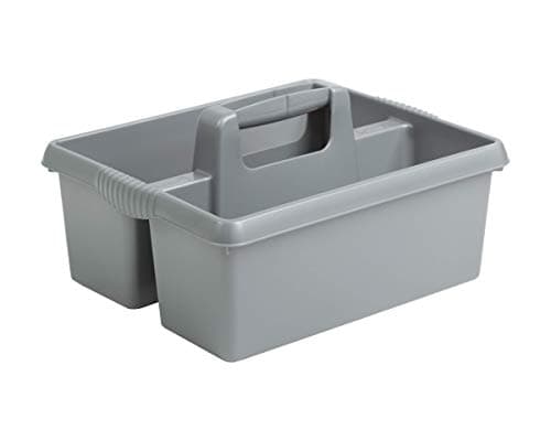 Image of Wham 2 x Kitchen Tidy Organiser Cleaning Caddy Tote Tray Large Strong Cleaners Carry Tray Basket