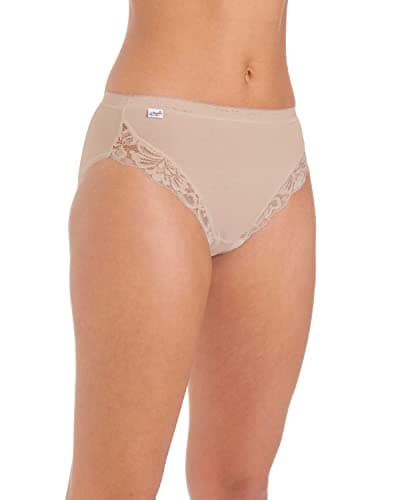 Image of Undercover 3 Pairs Womens High Leg Briefs 1007 Nude 16