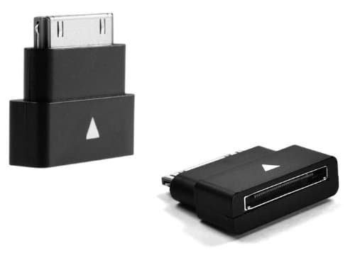 Image of AAA PRODUCTS High Grade - Dock Connector Extender compatible with iPhone/iPad/iPod - Pass Through Adapter - NO NEED TO REMOVE iPHONE CASE TO CHARGE ANYMORE - Colour : Black