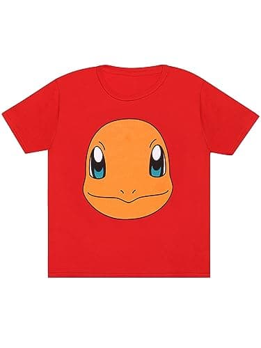 Image of Pokémon T-Shirt | Charmander Boys Tshirt | Gamer Tee | Sizes 7 to 8 Years Red