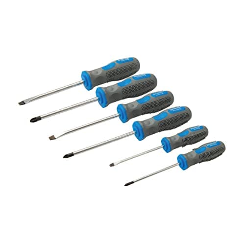 Image of Silverline General Purpose Screwdriver Set 6pce (546524), Blue & Grey