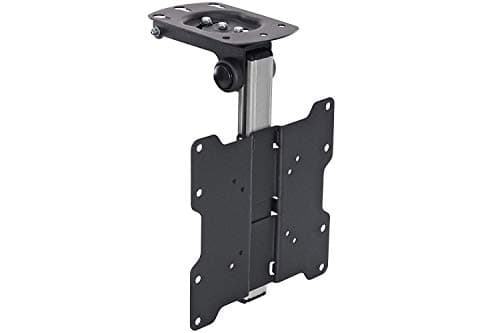 Image of electrosmart Under Cabinet/Sloping Ceiling TV Bracket Mount with Tilt & Height Adjustment for 17" to 37" LCD/LED/Monitor with 75x75 100x100 200x100 & 200x200 VESA