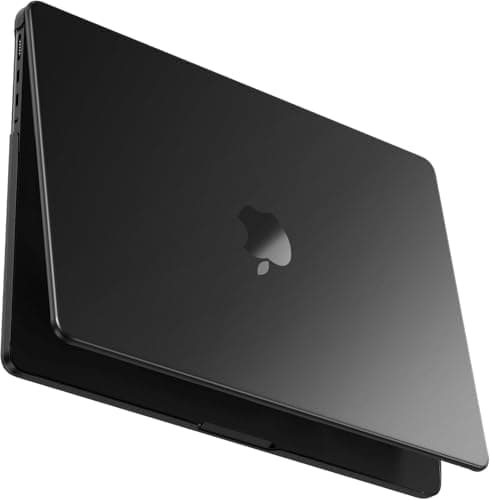 Image of BlueSwan Compatible with MacBook Pro 16 inch Case M5 M4 M3 M2 M1 Ultra-thin Cover, 2026 2025-2021 A3429 A3428 A3403 A3186 A2991 A2780 A2485 Pro/Max, Matte Protective Hard Shell Cover Case, Space Black