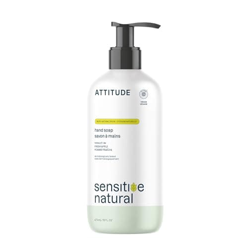 Image of ATTITUDE Hand Soap for Sensitive Skin with Oat and Avocado Oil, EWG Verified, Dermatologically Tested, Vegan, 473 mL