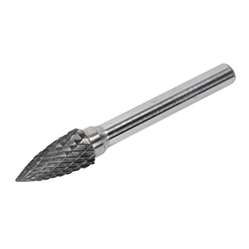 Image of Sealey SDB03 Tungsten Carbide Rotary Burr Arc Pointed Nose 10mm