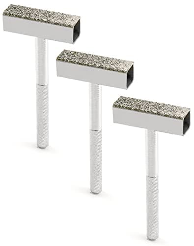Image of QWORK® 3 PCS Grinding Wheel Dresser, Diamond Grinding Dresser Stone Dresser Nonslip Handle, 45 x 10 mm Head