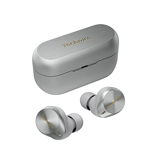 Image of Technics EAH-AZ80E-K Wireless Earbuds with Noise Cancelling, 3 Device Multipoint Bluetooth, Comfortable In-Ear Earphones, Wireless Charging, Silver