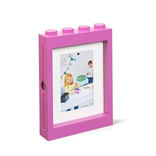 Image of LEGO Pink 10x15 cm Photo Frame | Stylish and Fun Kids, Family & Bedroom Decor | Perfect for Wall Art, Living Room & More