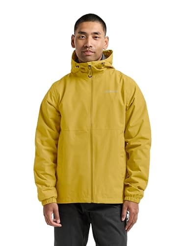 Image of Didriksons - Dario 2 Jacket - Men's Rain Jacket - Waterproof Lightweight - EcoLactam - Yellow