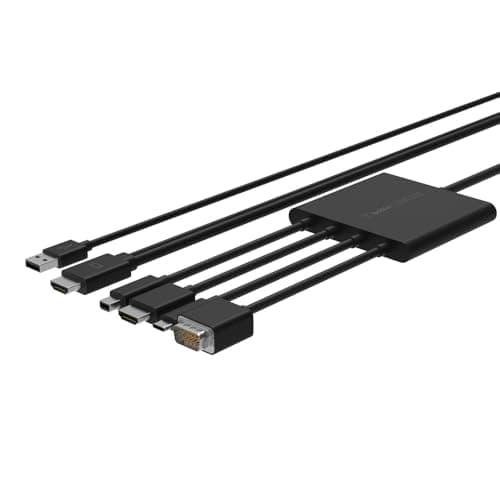 Image of Belkin Multiport to HDMI Digital AV Adapter, Mini DisplayPort, USB-C, HDMI and VGA to HDMI Adapter, Supports 4K Ultra HD and Audio