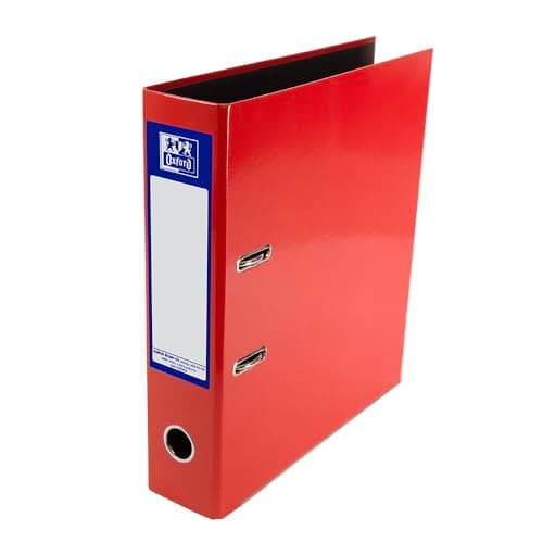 Image of Oxford Premium A4 Lever Arch File, Red Single Folder, Heavy Duty