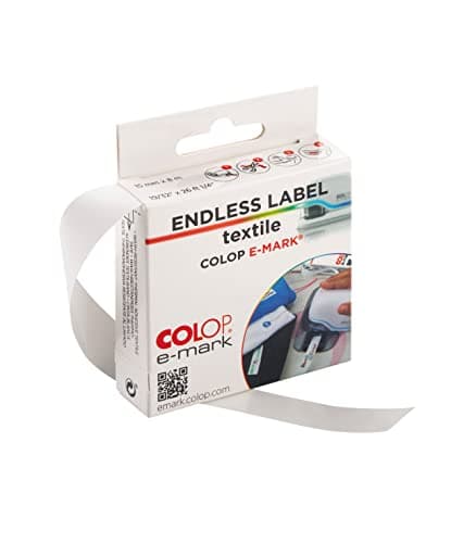 Image of COLOP e-mark textile labels | 155392 | 14mm x 8 metres | Washable labels for fabrics
